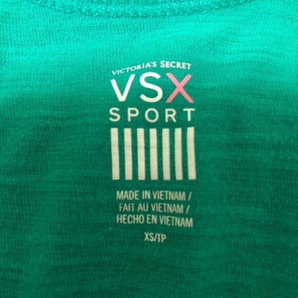 Victoria's Secret VSX | Green "Player" Open Back Tank Top | Size Extra Small - Picture 5 of 7